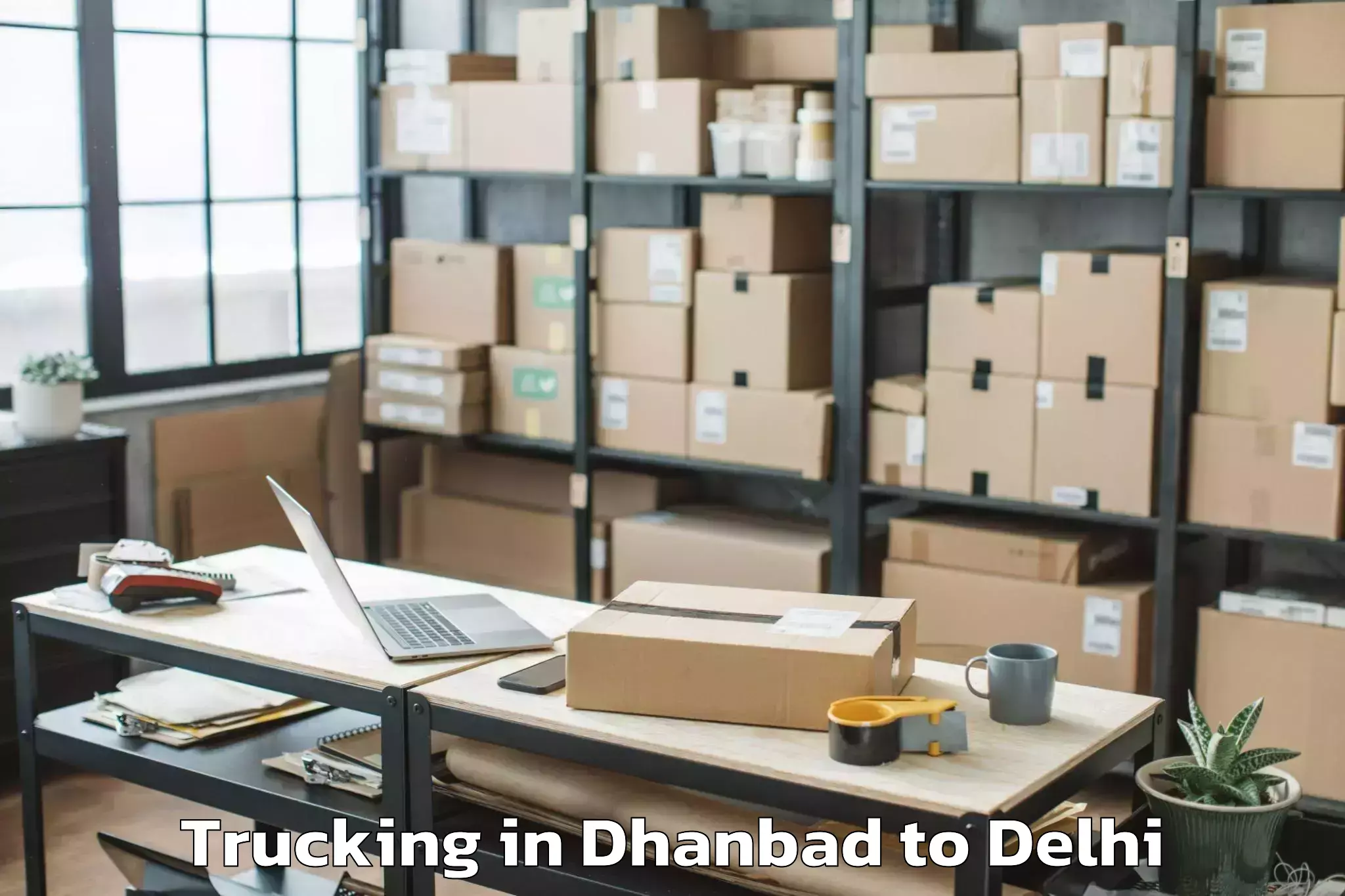 Reliable Dhanbad to Unity One Janakpuri Mall Trucking